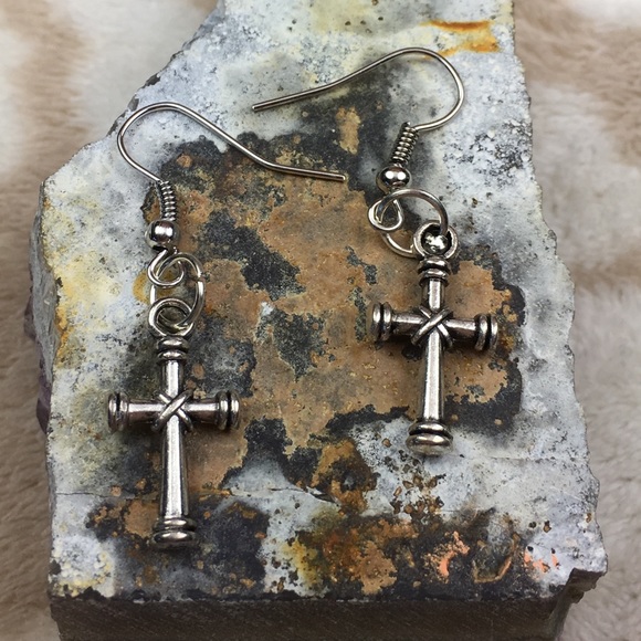 Cross Earrings - Picture 4 of 8