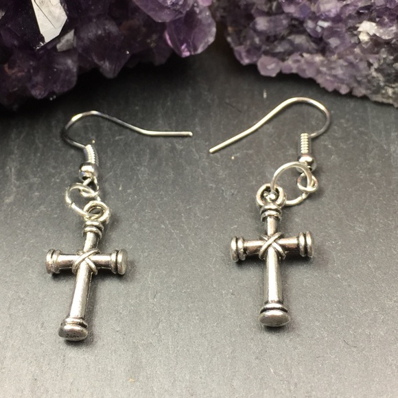 Cross Earrings - Picture 6 of 8