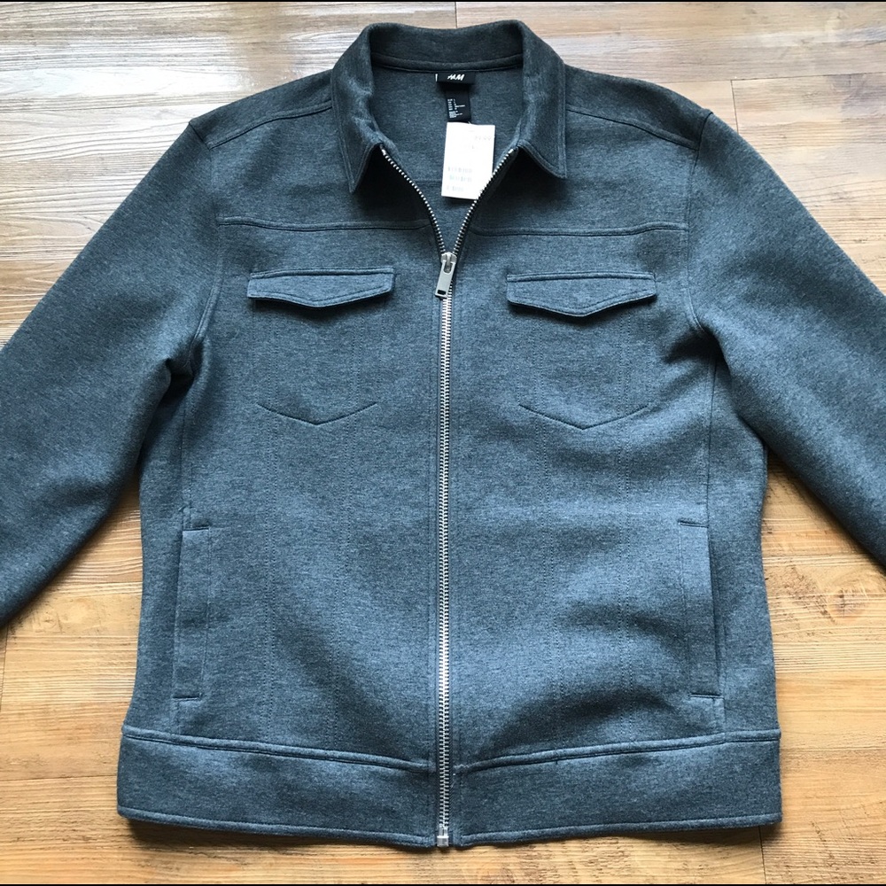 H&M Men's "Melange Blouson" Casual Jacket