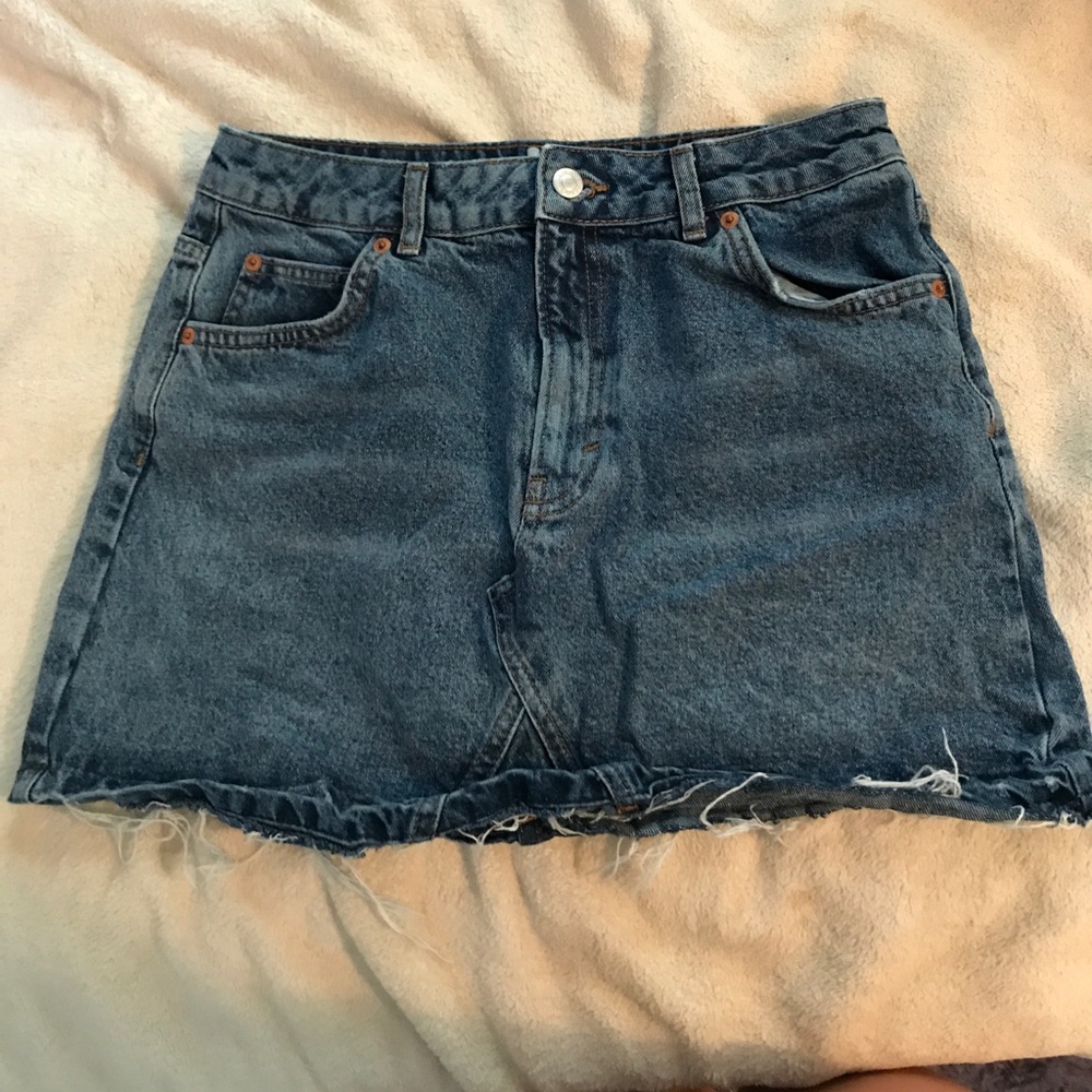 Topshop denim skirt