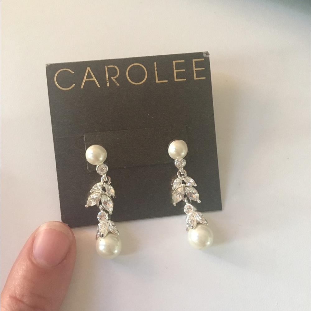 Carolee faux pearl earrings