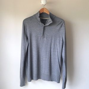 Banana Republic Men's 1/2 Zip Merino Sweater