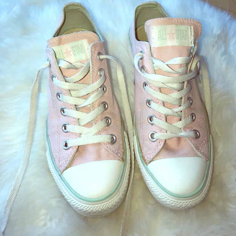 Pink & Mint Green Converse