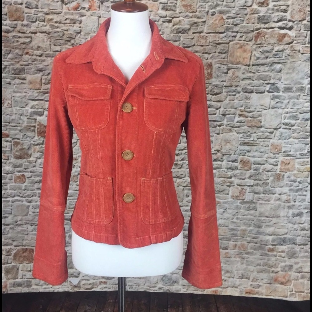 TULLE Anthropologie Womens Corduroy Jacket Sz L