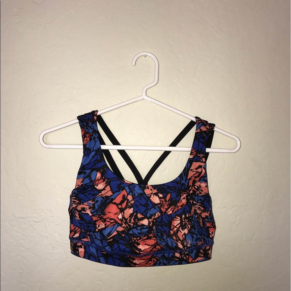 Lululemon floral sports bra