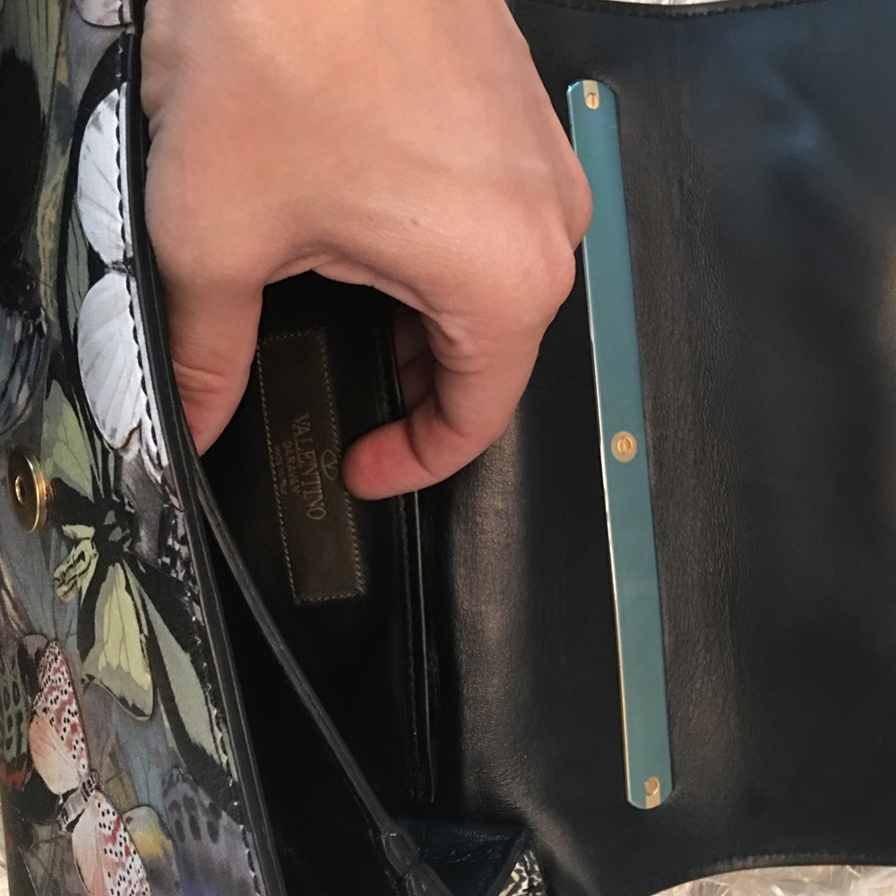 $2895 Valentino Camu Butterfly Va Va Voom Flap Bag - Picture 7 of 8