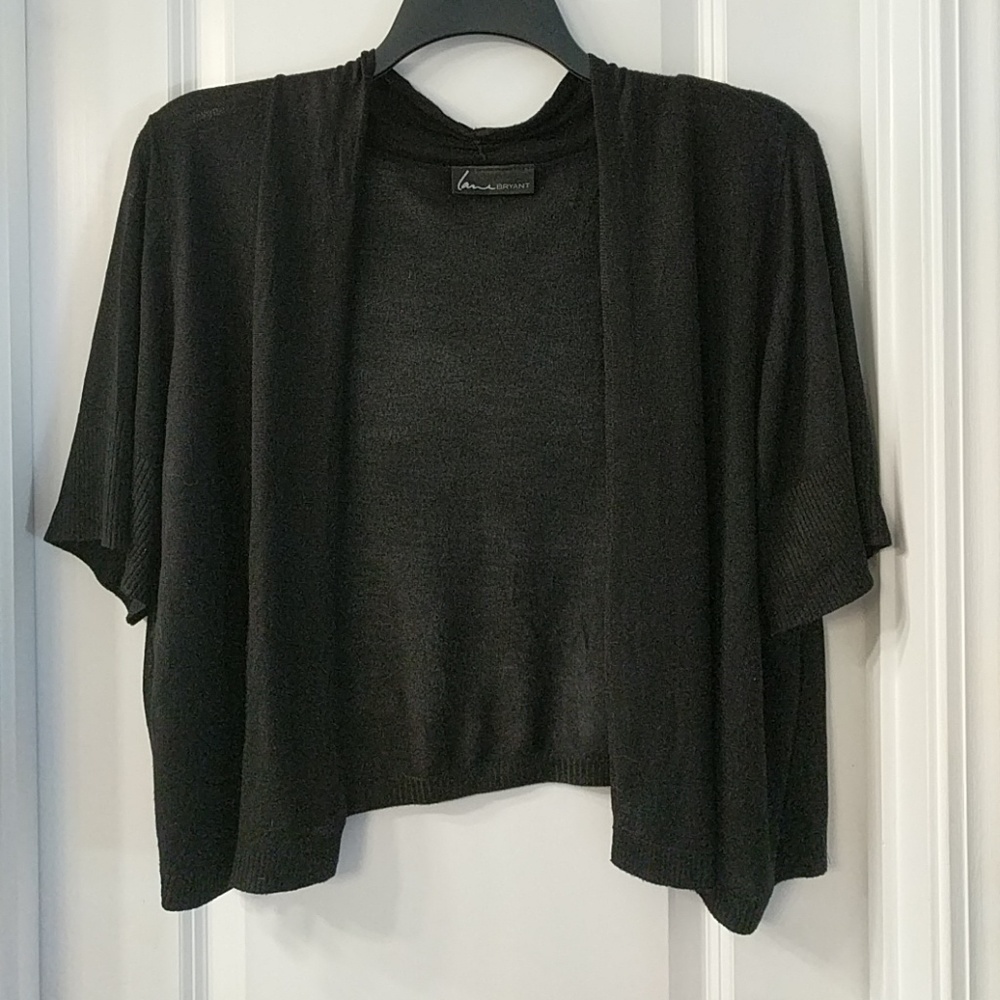 Lane Bryant black shrug 22/24 light wear