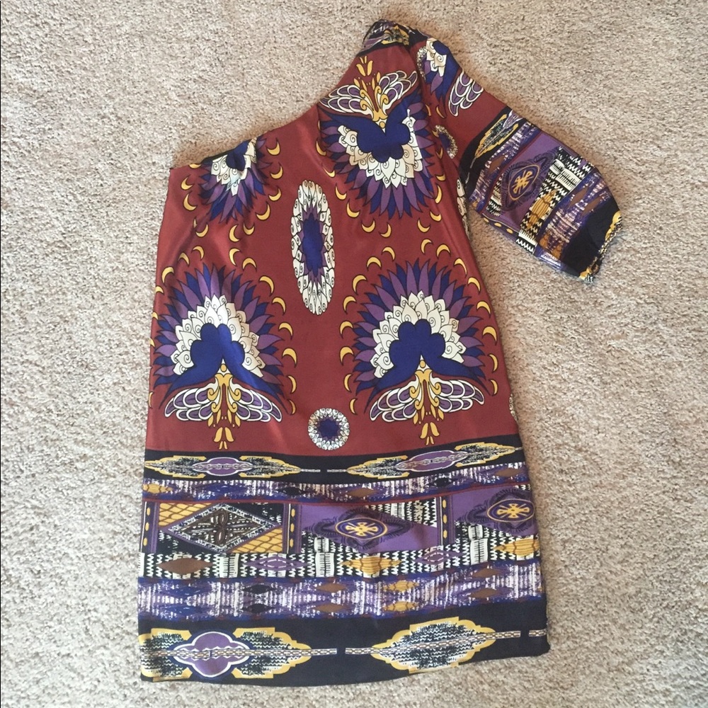 One Shoulder Boho Dress