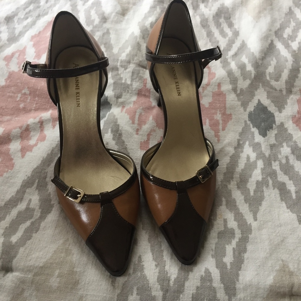 Brown and Black Anne Klein Heels