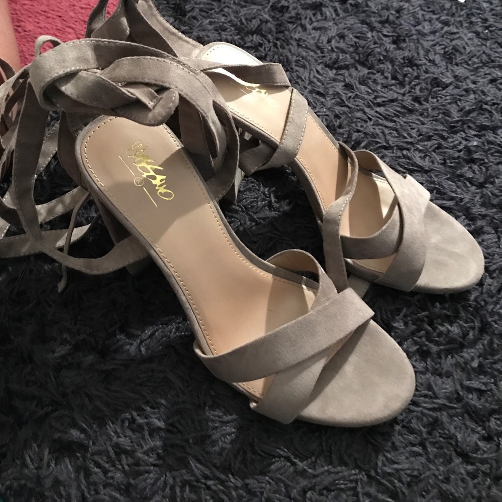 Strap up heels