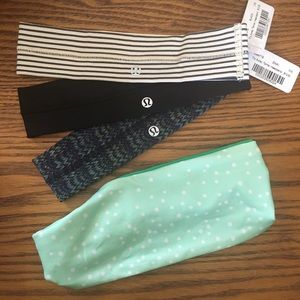 Set FOUR Lulu headbands, 2 NWT