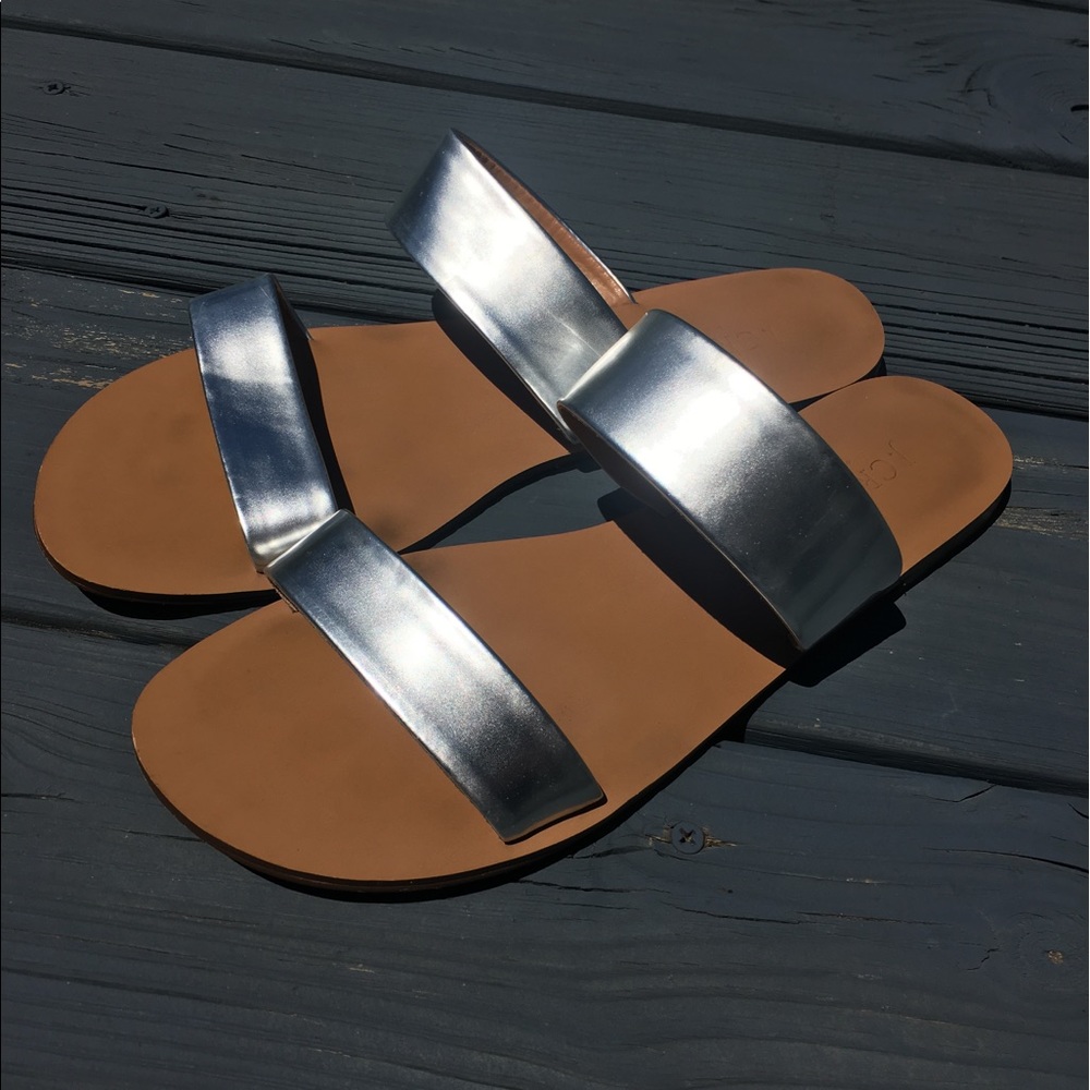 J. Crew Metallic Flats