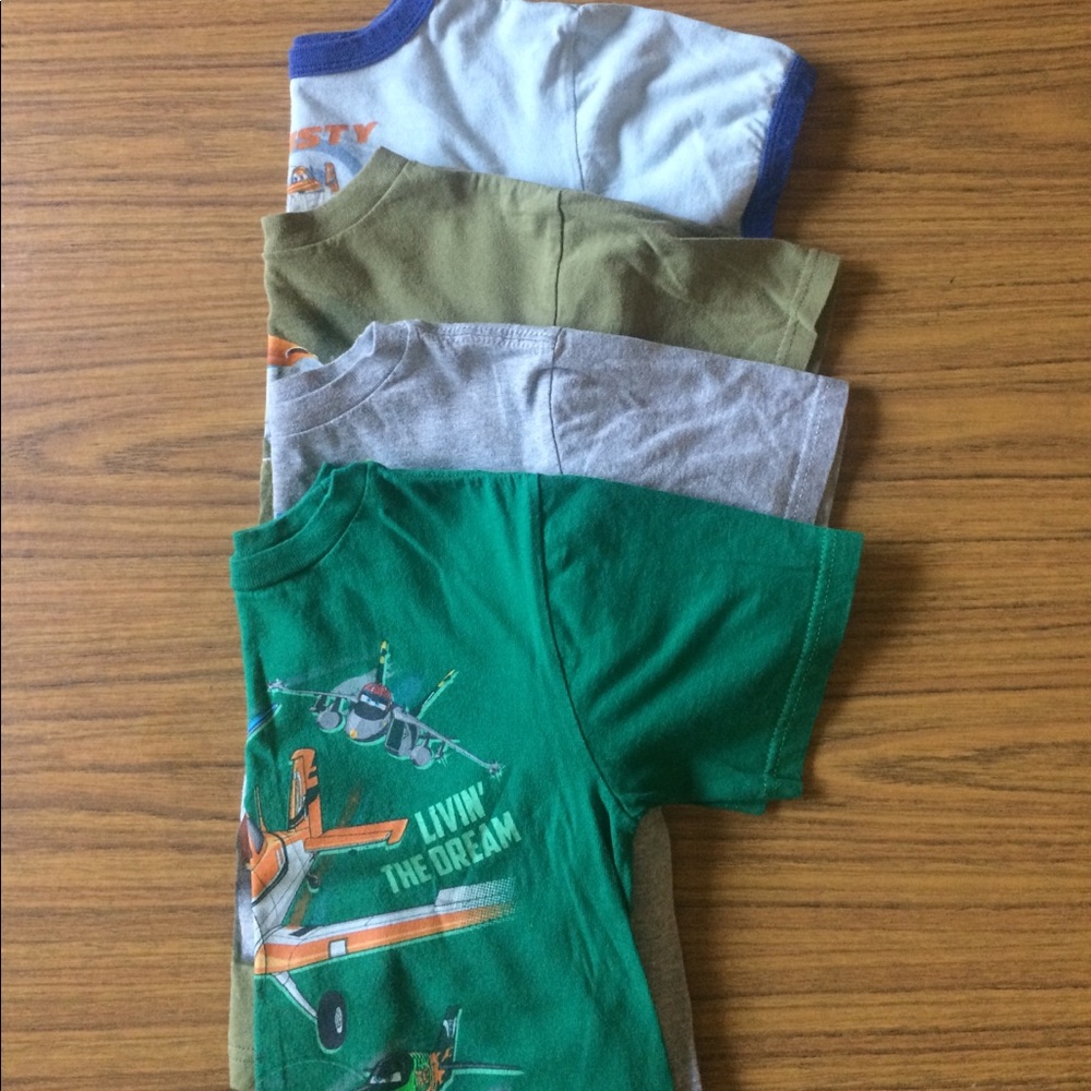 4 Disney Planes boys shirts