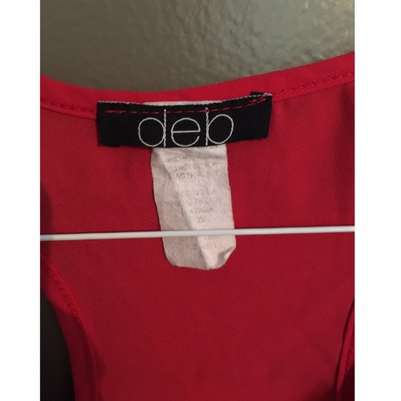 Red Chiffon Tank from Deb - Picture 3 of 3