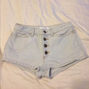 American Apparel jean shorts