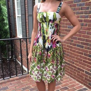 Floral Green Dress