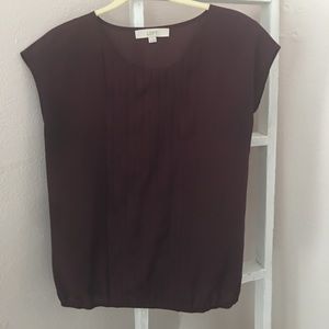 Wine colored Ann Taylor Top size XS