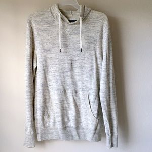 H&M Men's Gray Cotton Hooded Sweater