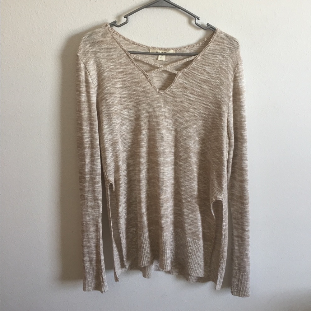 Francesca's Cut Out Light Sweater