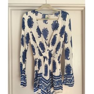 Floral Long Sleeve Romper