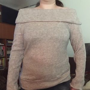 Cozy off the shoulder sweater