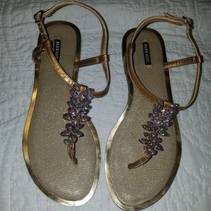 Gold iridecent Sandles