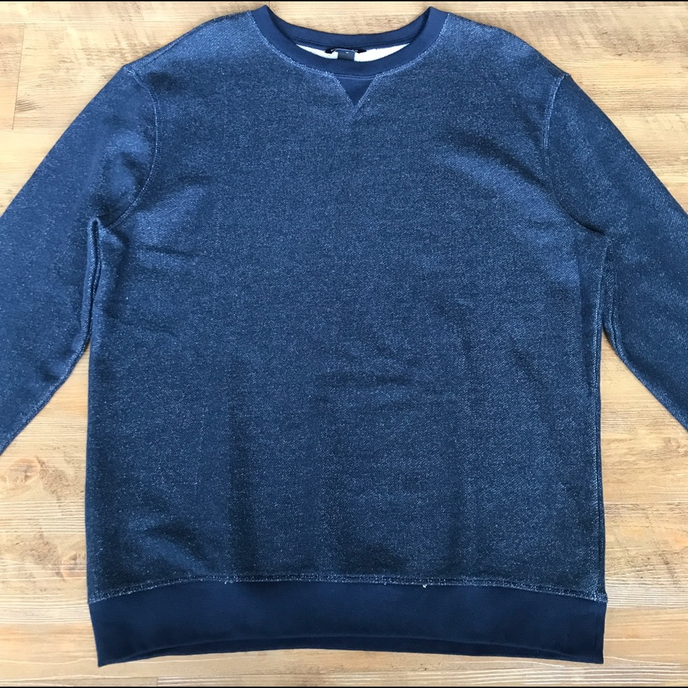 H&M - Basic Crew Neck Sweatshirt - Heather Navy