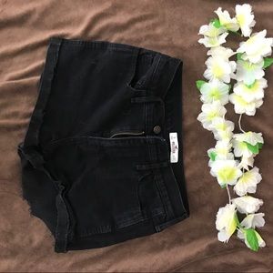 Hollister high waisted black shorts