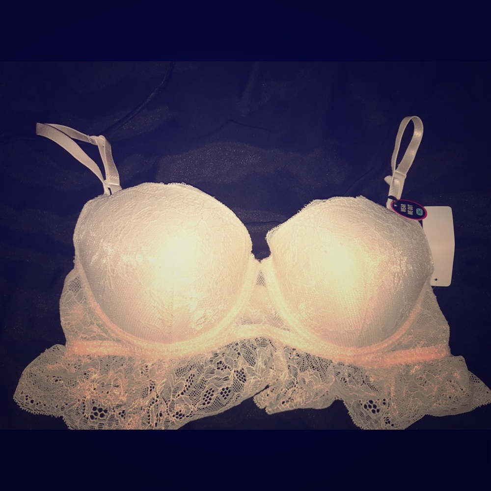 Brallett Pink/White Lace NEW WITH TAGS