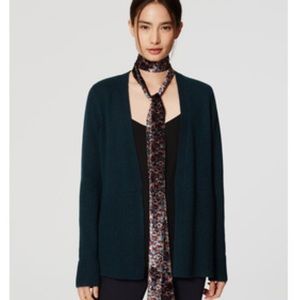 LOFT floral skinny velvet scarf