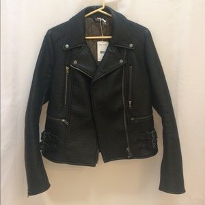 Free people vegan leather jacket