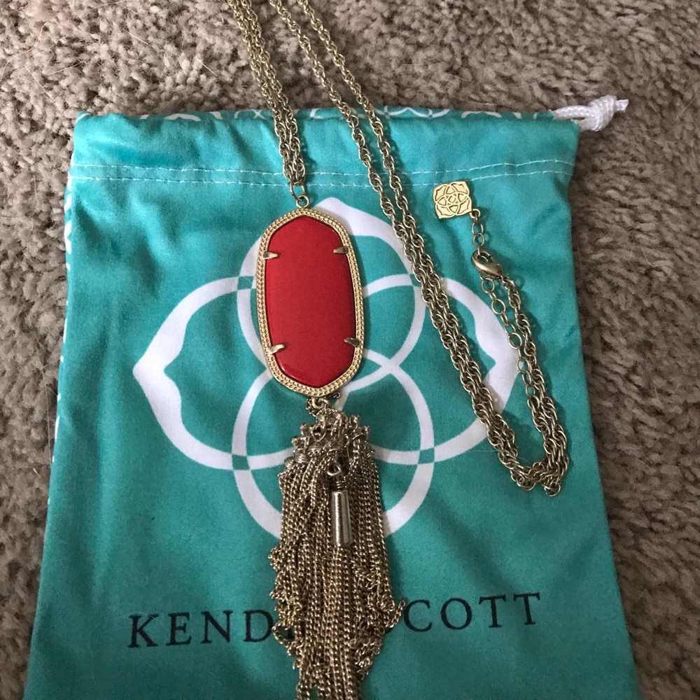Red Kendra Scott Rayne Necklace