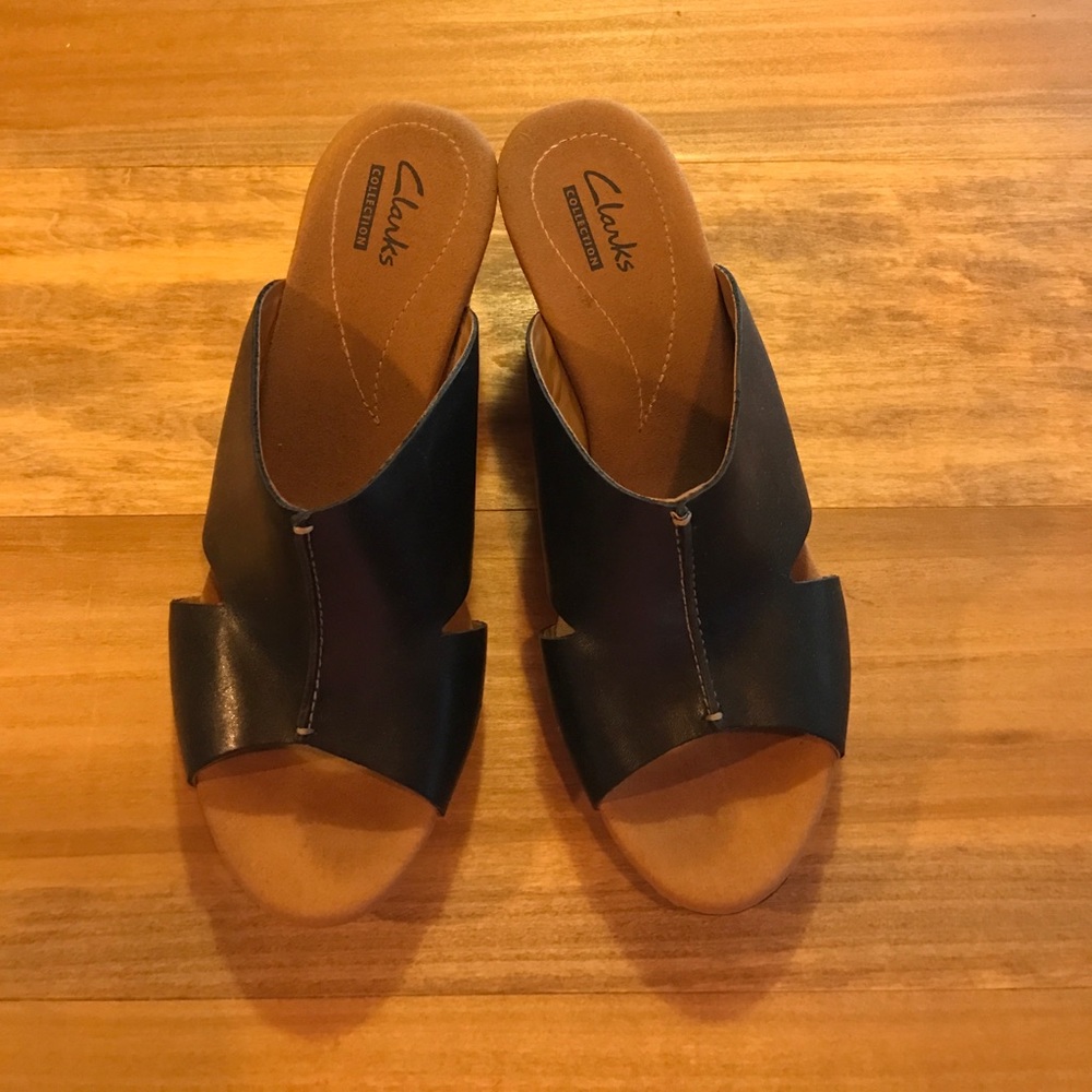 Clarks leather sandals.