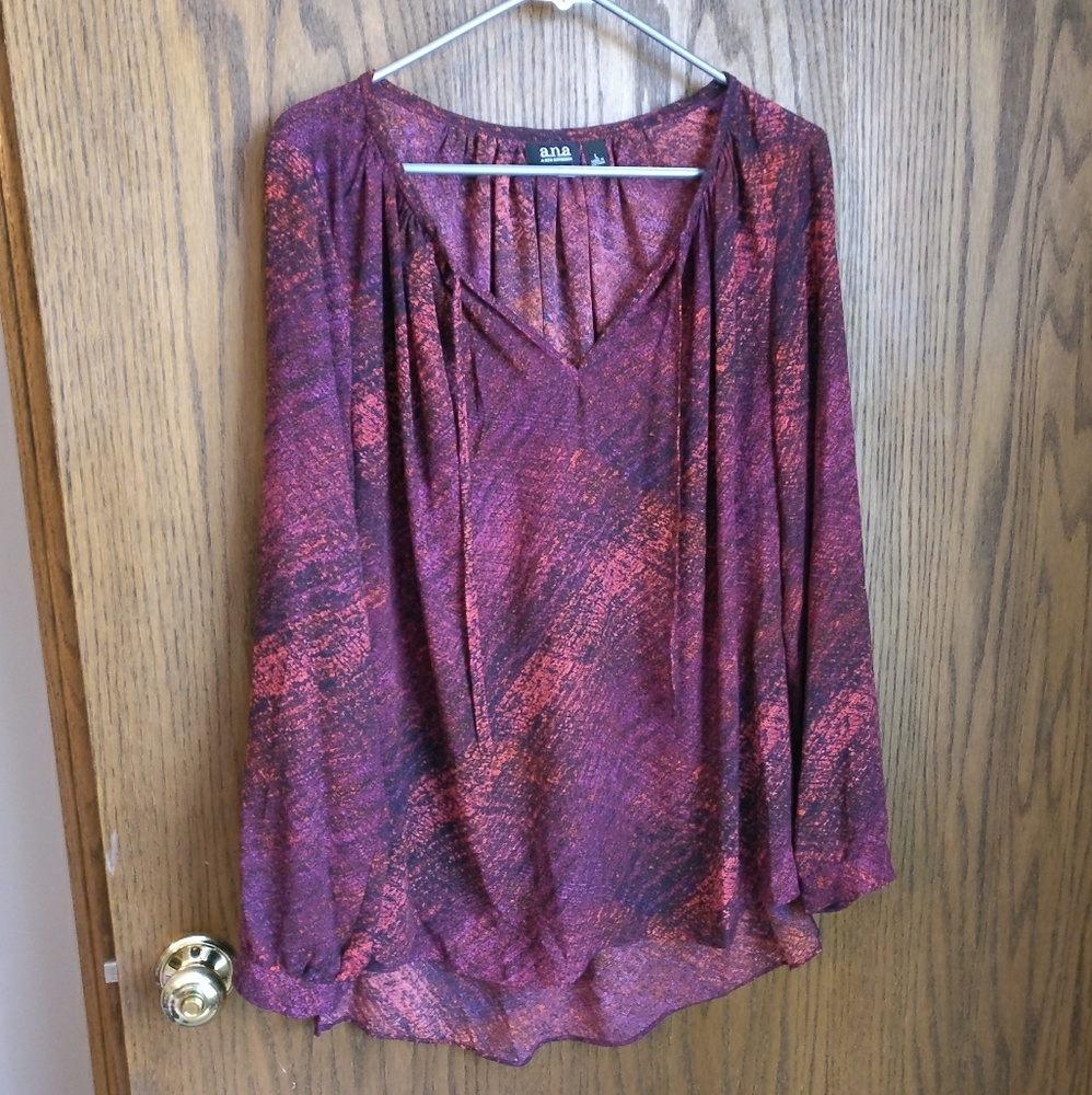 a.n.a. // Long Sleeve Blouse // Size L
