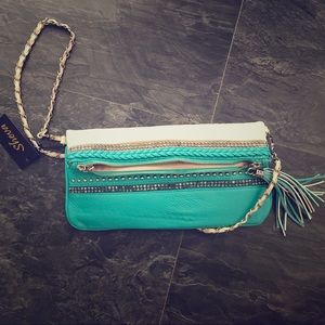 NWT Sheva teal crossbody