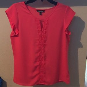 Express coral blouse