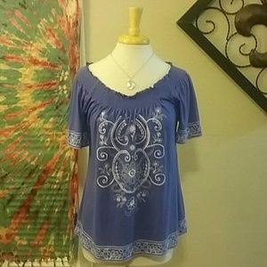 Peasant Top Periwinkle