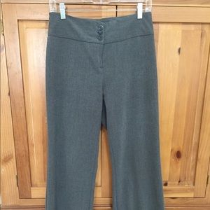 Dark gray wide leg trousers