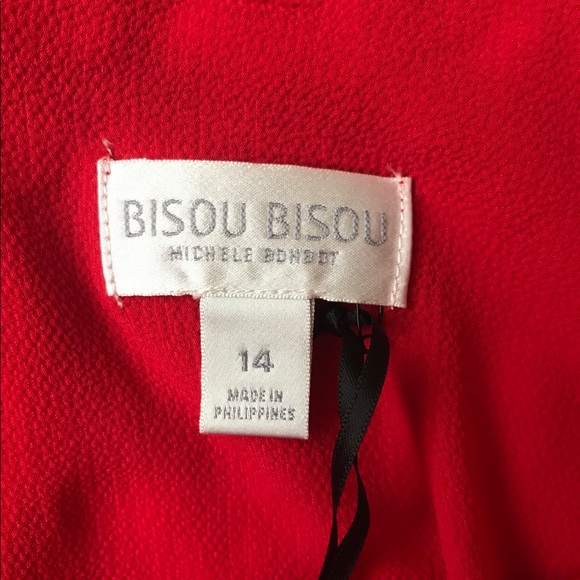 Bisou Bisou bright red romper - Picture 3 of 4