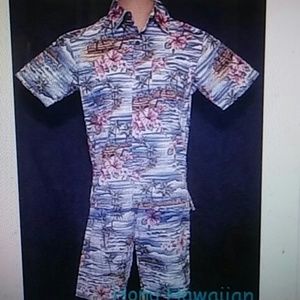 RJC 2pc Boys HAWAIIAN ISLAND Cabana outfit 24M