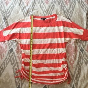 Coral striped Style&Co top