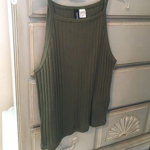 Army Green H&M Tank Top (Slightly Cropped)