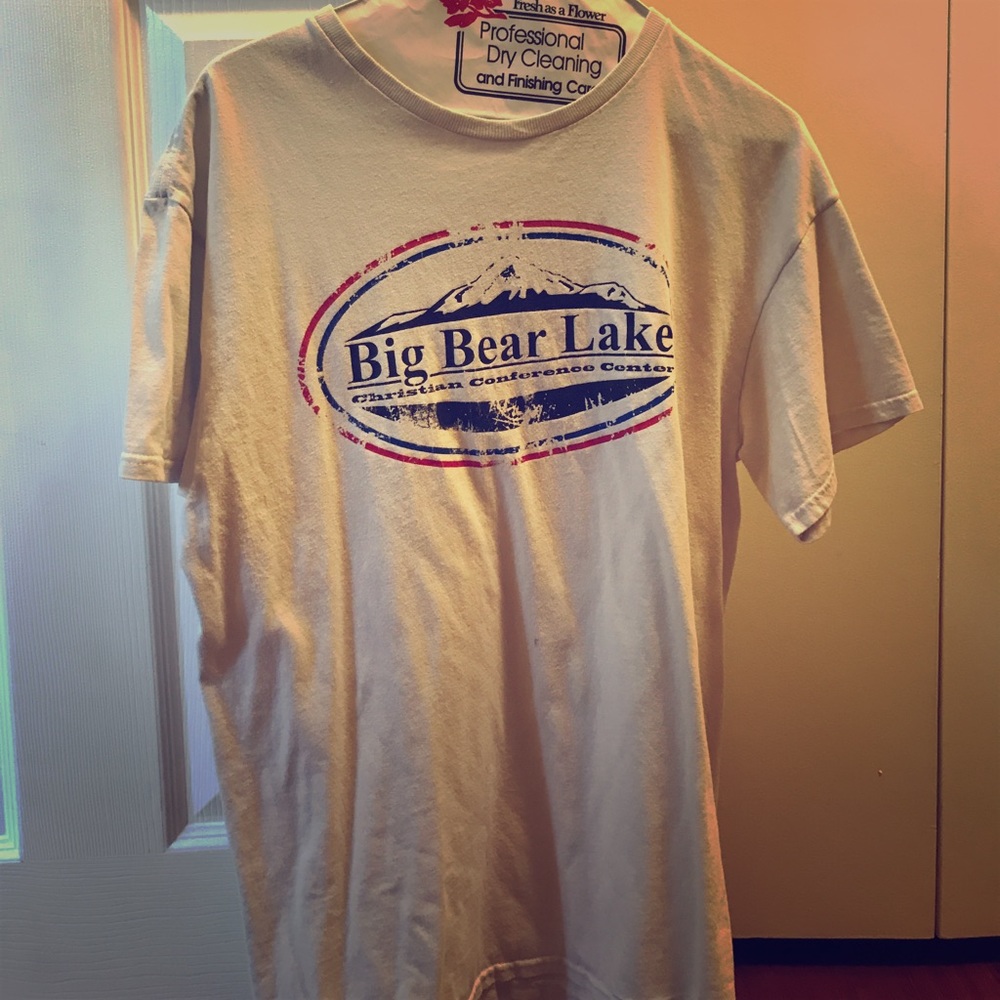 Comfy white Big Bear Lake T-Shirt