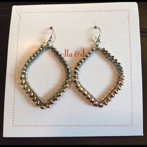Stella & Dot mixed metal earrings
