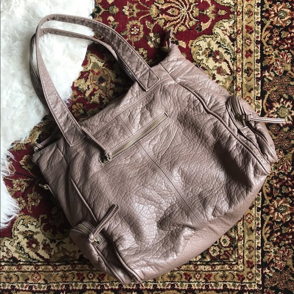 NWOT Faux Leather Lavender Brown Purse - Picture 2 of 6