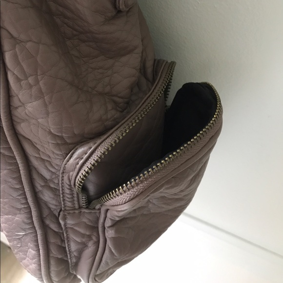 NWOT Faux Leather Lavender Brown Purse - Picture 3 of 6