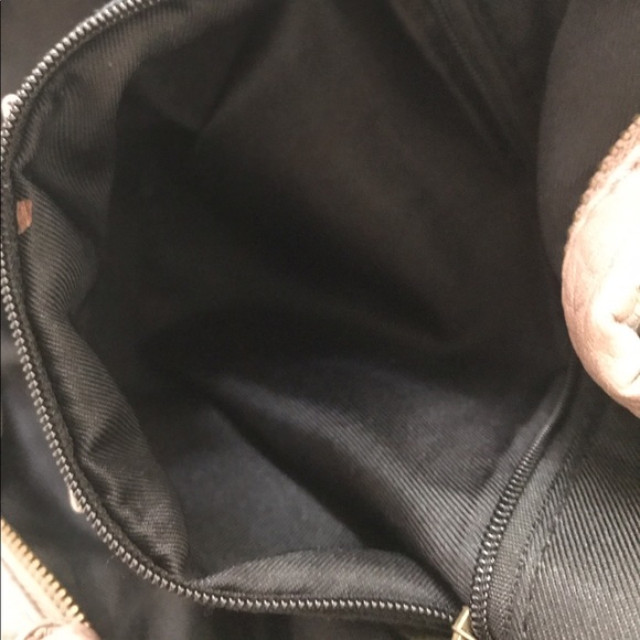 NWOT Faux Leather Lavender Brown Purse - Picture 6 of 6