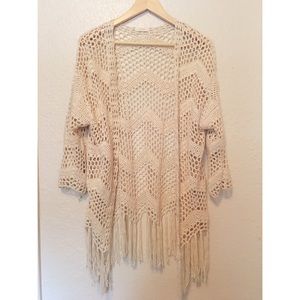 Crochet Kimono Cardigan