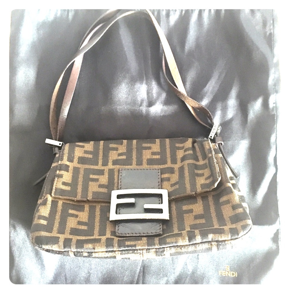 Authentic Fendi Monogram Mini Zucca Bag