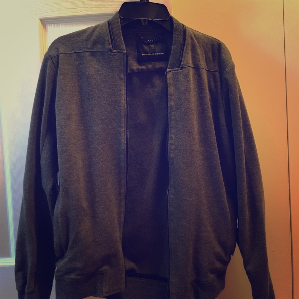 Grey/black Porsche Design Bomber Jacket